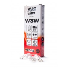Лампа AVS Vegas 24V. W3W (W2,1x9,5d) BOX (10 шт.)