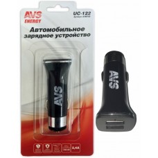 Автомобильное зарядное устройство USB (2 порта) AVS UC-122