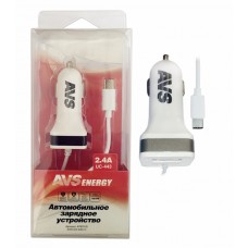 Автомобильное зарядное устройство USB (1 порт+ Type C) AVS UC-443